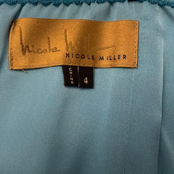 Nicole Miller Silk Strapless Gown Size 4 NWT Retails $650 - Picture 4 of 8